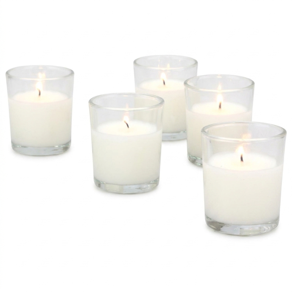 Stonebriar glass votive candles — 24 pack